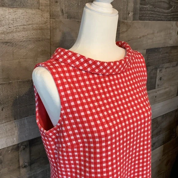 Talbots Sleeveless Gingham Top - Picture 5 of 16